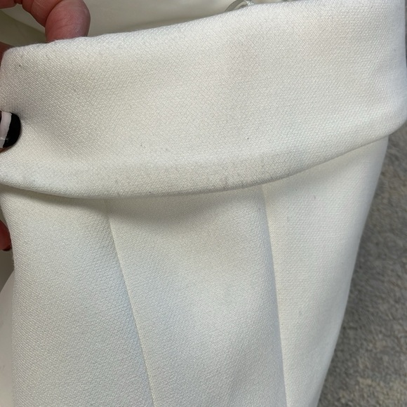 New Veronica Beard Middleton One Shoulder Blazer Mini Dress White Sz 2 - Picture 13 of 16